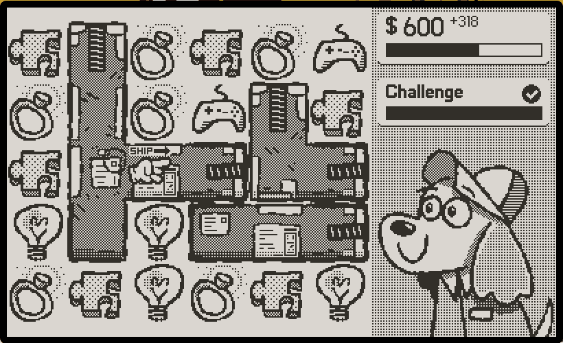 A screenshot from Pick Pack Pup